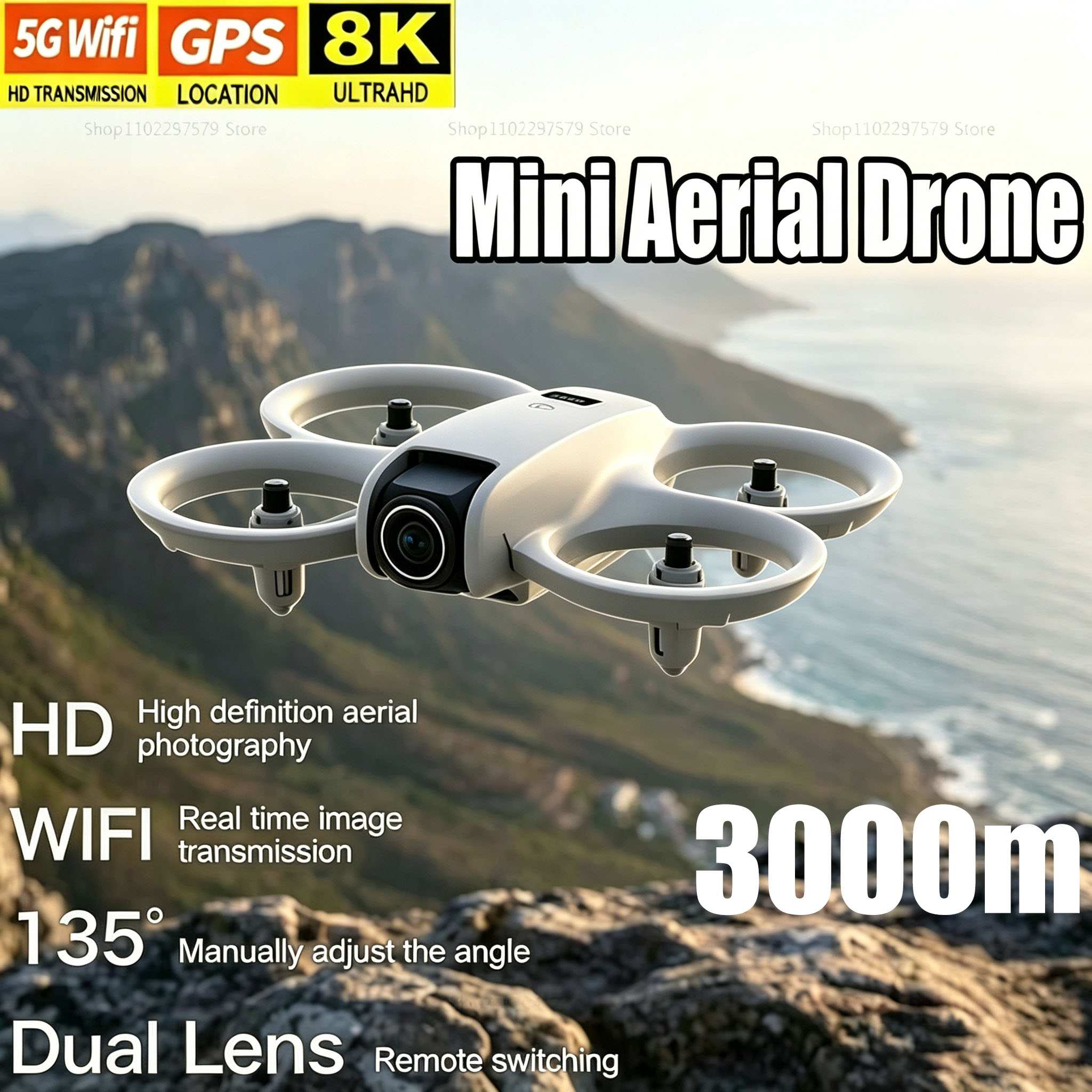 Drone Video Production - Mini Drone con Telecamera HD 8K