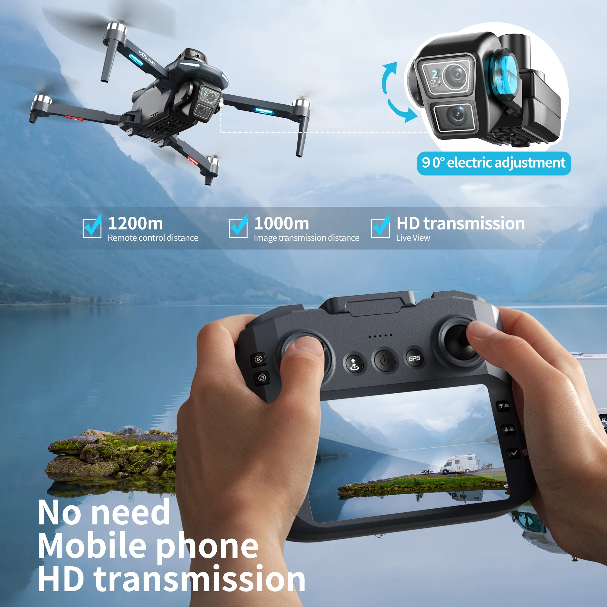 Drone GPS Lenovo XT606 MAX con - Drone Photogrammetry recensione e prezzo